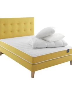 Someo Lits Pack Literie Mousse, Tête De Lit Et Compléments 180 X 200 20 Cm