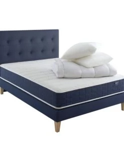 Someo Lits Pack Literie Ressorts, Tête De Lit Et Compléments 140 X 190 25 Cm