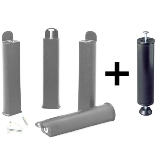 Altobuy Sommiers Pack Sommier 2x16 Lattes 160x200cm + Pieds Gris + Pied Central 5 Altobuy Sommiers Pack Sommier 2x16 Lattes 160x200cm + Pieds Gris + Pied Central – Image 3