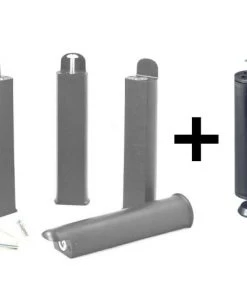 Altobuy Sommiers Pack Sommier 2x9 Lattes 160x200cm + Pieds Gris + Pied Central -Sommiers Soldes pack sommier 2x9 lattes 160x200cm pieds gris pied central 2