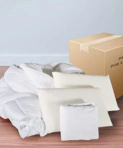 Olympe Oreillers Protège Matelas + Couette + Oreiller 140x190 -Sommiers Soldes protege matelas couette oreiller 140x190 5