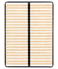 Altobuy Sommiers Sommier 2x22 Lattes 160x200cm Noir Et Naturel