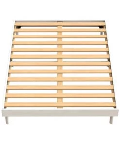 Olympe Sommiers Sommier à Lattes 160x200 Blanc -Sommiers Soldes sommier a lattes 160x200 blanc 2