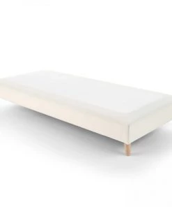 Oviala Sommiers Sommier à Lattes Actives En Bois Massif Blanc 90 X 200 Cm