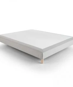 Oviala Sommiers Sommier à Lattes Actives En Bois Massif Gris 140 X 190 Cm