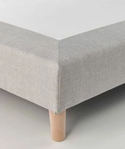 Oviala Sommiers Sommier à Lattes Actives En Bois Massif Gris 140 X 190 Cm -Sommiers Soldes sommier a lattes actives en bois massif gris 140 x 190 cm 3