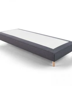 Oviala Sommiers Sommier à Lattes Actives En Bois Massif Noir 90 X 200 Cm