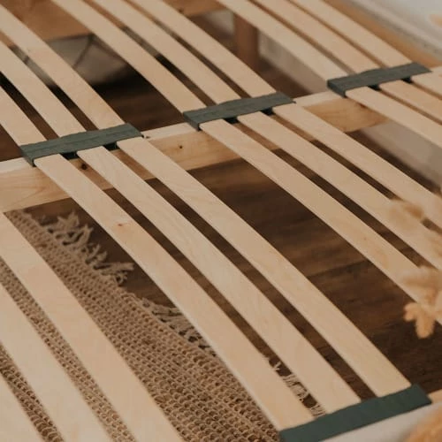 NUIT DE COTON Sommiers Sommier à Lattes En Bois 140x200 Coloris Beige Livré En Kit 4 NUIT DE COTON Sommiers Sommier à Lattes En Bois 140x200 Coloris Beige Livré En Kit – Image 2