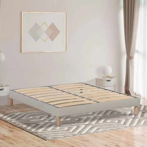 NUIT DE COTON Sommiers Sommier à Lattes En Bois 140x200 Coloris Beige Livré En Kit 7 NUIT DE COTON Sommiers Sommier à Lattes En Bois 140x200 Coloris Beige Livré En Kit – Image 5
