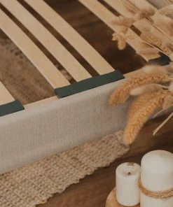 NUIT DE COTON Sommiers Sommier à Lattes En Bois 180x200 Coloris Beige Livré En Kit -Sommiers Soldes sommier a lattes en bois 180x200 coloris beige livre en kit 2