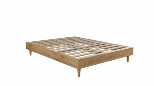 Moondaca Sommiers Sommier à Lattes En Kit 140x190 Bois Déco Chêne + 5 Pieds 3 Moondaca Sommiers Sommier à Lattes En Kit 140x190 Bois Déco Chêne + 5 Pieds