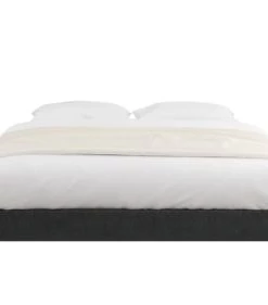 Moondaca Sommiers Sommier à Lattes En Kit 140x190 Tissu Déco + 4 Pieds -Sommiers Soldes sommier a lattes en kit 140x190 tissu deco 4 pieds 4