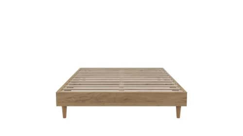 Moondaca Sommiers Sommier à Lattes En Kit 160x200 Bois Déco Chêne + 5 Pieds 4 Moondaca Sommiers Sommier à Lattes En Kit 160x200 Bois Déco Chêne + 5 Pieds – Image 2