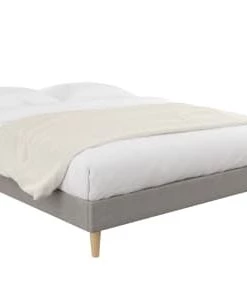 Moondaca Sommiers Sommier à Lattes En Kit 160x200 Tissu Déco + 4 Pieds -Sommiers Soldes sommier a lattes en kit 160x200 tissu deco 4 pieds 9