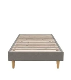 Moondaca Sommiers Sommier à Lattes En Kit 90x190 Tissu Déco + 4 Pieds -Sommiers Soldes sommier a lattes en kit 90x190 tissu deco 4 pieds 11