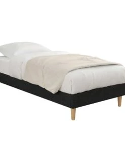 Moondaca Sommiers Sommier à Lattes En Kit 90x190 Tissu Déco + 4 Pieds -Sommiers Soldes sommier a lattes en kit 90x190 tissu deco 4 pieds 3