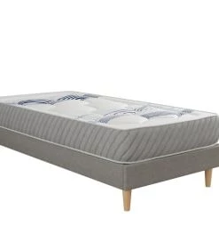 Moondaca Sommiers Sommier à Lattes En Kit 90x190 Tissu Déco + 4 Pieds -Sommiers Soldes sommier a lattes en kit 90x190 tissu deco 4 pieds 8