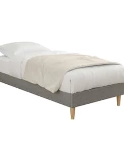 Moondaca Sommiers Sommier à Lattes En Kit 90x190 Tissu Déco + 4 Pieds -Sommiers Soldes sommier a lattes en kit 90x190 tissu deco 4 pieds 9