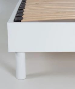 Maison Aubertin Sommiers Sommier à Lattes En Kit Bois Couleur Blanc 140x190 -Sommiers Soldes sommier a lattes en kit bois couleur blanc 140x190 5