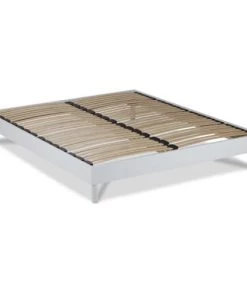 Maison Aubertin Sommiers Sommier à Lattes En Kit Bois Couleur Blanc 160x200