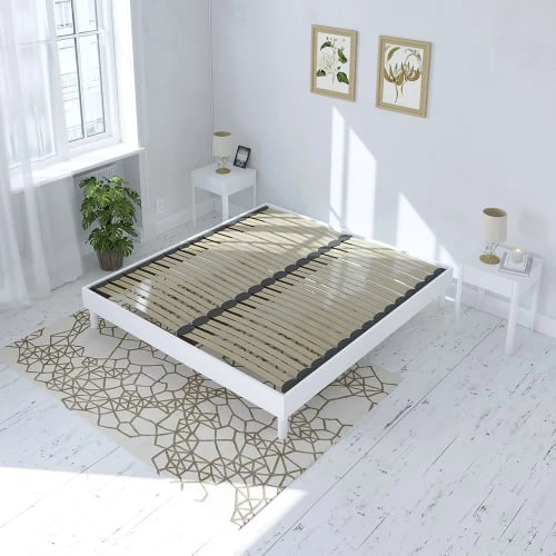 Maison Aubertin Sommiers Sommier à Lattes En Kit Bois Couleur Blanc 180x200 4 Maison Aubertin Sommiers Sommier à Lattes En Kit Bois Couleur Blanc 180x200 – Image 2