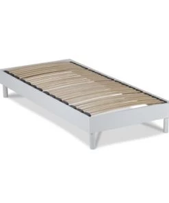 Maison Aubertin Sommiers Sommier à Lattes En Kit Bois Couleur Blanche 90x190