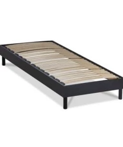 Maison Aubertin Sommiers Sommier à Lattes En Kit Bois Couleur Noir 90x190