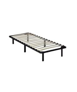 Olympe Sommiers Sommier à Lattes En Métal 90x200 Coloris Noir Livré En Kit