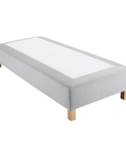 Maisons Du Monde Sommiers Sommier à Ressorts BOXSPRING Gris Clair 90x200