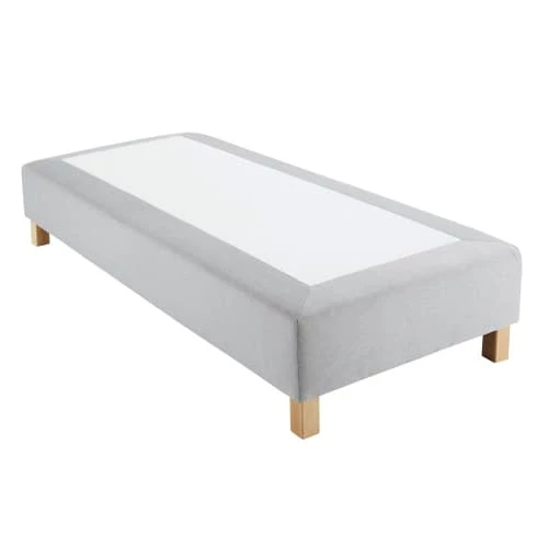 Maisons Du Monde Sommiers Sommier à Ressorts BOXSPRING Gris Clair 90x200 3 Maisons Du Monde Sommiers Sommier à Ressorts BOXSPRING Gris Clair 90x200