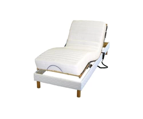 Idliterie Sommiers Sommier Avec Réglage Fermeté Au Niveau Lombaire 90x190 Cm 4 Idliterie Sommiers Sommier Avec Réglage Fermeté Au Niveau Lombaire 90x190 Cm – Image 2