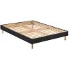 Merinos Sommiers Sommier Déco En Kit à Lattes Enduit Anthracite 160x200 -Sommiers Soldes sommier deco en kit a lattes enduit anthracite 160x200 1