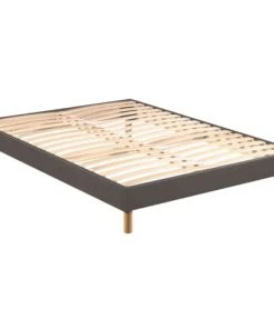 Merinos Sommiers Sommier Déco En Kit à Lattes Enduit Taupe 160x200