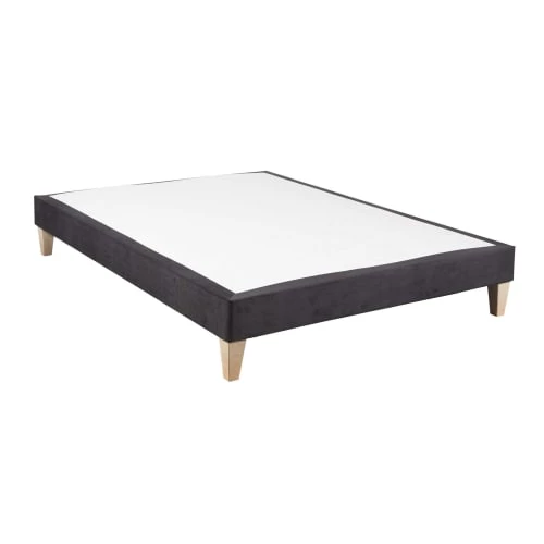 Someo Sommiers Sommier Déco Gris Charcoal 160x200 3 Someo Sommiers Sommier Déco Gris Charcoal 160x200