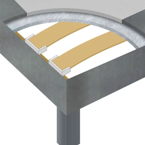 Sommiers Sommier Déco Someo Gris Moyen Chiné 80x200 4 Sommiers Sommier Déco Someo Gris Moyen Chiné 80x200 – Image 2