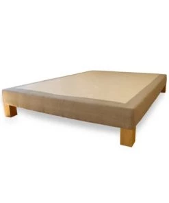 Biosense Sommiers Sommier Déco Vintage Beige Cachemire Lin Et Coton Bio 90x190