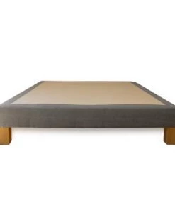 Biosense Sommiers Sommier Déco Vintage Gris Cendré Lin Et Coton Bio 2x80x200 -Sommiers Soldes sommier deco vintage gris cendre lin et coton bio 2x80x200 1