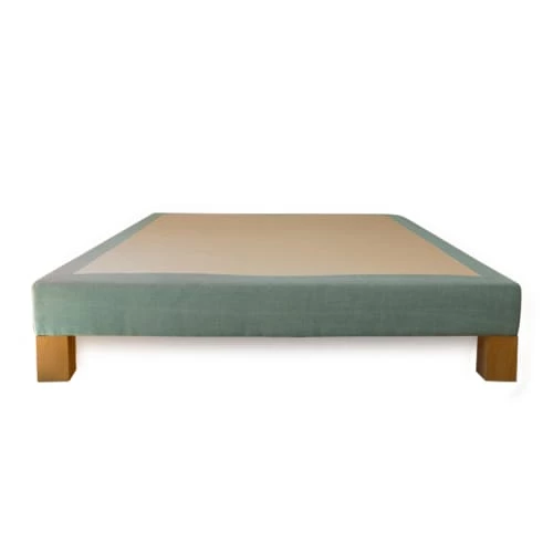 Biosense Sommiers Sommier Déco Vintage Menthe Pastel Lin Et Coton Bio 2x90x200 4 Biosense Sommiers Sommier Déco Vintage Menthe Pastel Lin Et Coton Bio 2x90x200 – Image 2
