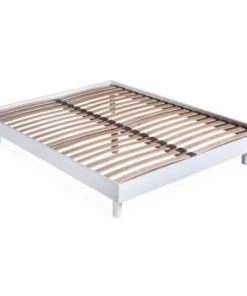Altobuy Sommiers Sommier Démontable 140x190 Anthracite -Sommiers Soldes sommier demontable 140x190 blanc