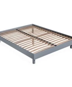 Altobuy Sommiers Sommier Démontable 160x200 Naturel -Sommiers Soldes sommier demontable 160x200 gris 1