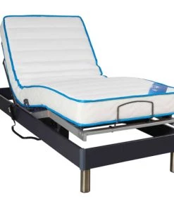 Someo Sommiers Sommier électrique De Relaxation Anthracite à Plots 80x200 7 Someo Sommiers Sommier électrique De Relaxation Anthracite à Plots 80x200 -Sommiers Soldes sommier electrique de relaxation anthracite a plots 80x200 3