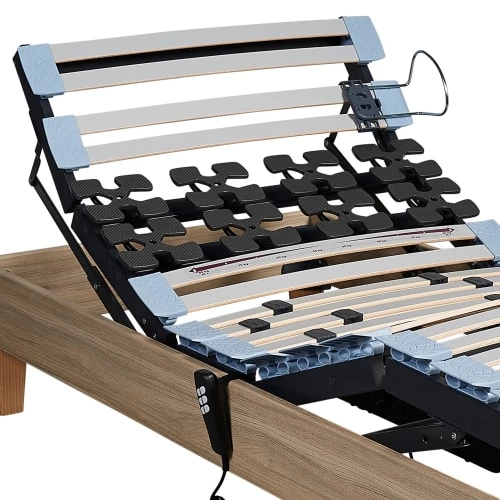 Sommiers Sommier électrique Someo Décor Chêne Clair 90x190 4 Sommiers Sommier électrique Someo Décor Chêne Clair 90x190 – Image 2