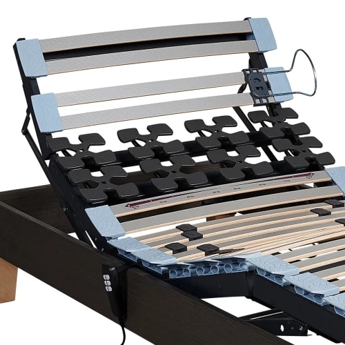 Sommiers Sommier électrique Someo Décor Chêne Foncé 90x190 4 Sommiers Sommier électrique Someo Décor Chêne Foncé 90x190 – Image 2