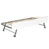 ID Kids Sommiers Sommier Gigogne 90x190 Cm Effet Bois Blanc