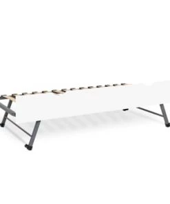 ID Kids Sommiers Sommier Gigogne Avec Façade 90x190 Cm Bois Massif Anthracite -Sommiers Soldes sommier gigogne avec facade 90x190 cm bois massif blanc 5