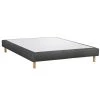 Bonne Manière Sommiers Sommier Tapisser Anthracite 160x200cm + 5 Pieds Made In France -Sommiers Soldes sommier tapisser anthracite 160x200cm 5 pieds made in france