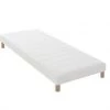 Idliterie Sommiers Sommier Tapissier à Lattes Blanc 90x200 -Sommiers Soldes sommier tapissier a lattes blanc 90x200 1