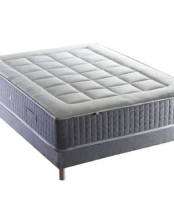 Idliterie Sommiers Sommier Tapissier Bleu Denim 140x190 -Sommiers Soldes sommier tapissier bleu denim 140x190 4