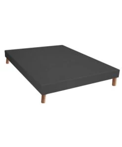 Idliterie Sommiers Sommier Tapissier Gris Anthracite Noir 140x190