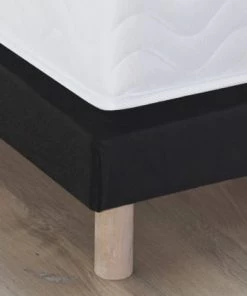 Idliterie Sommiers Sommier Tapissier Gris Anthracite Noir 2x90x200 -Sommiers Soldes sommier tapissier gris anthracite noir 2x90x200 1